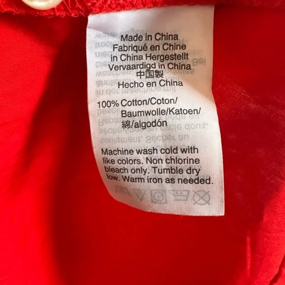 J.Crew Poplin Bright Cerise Cotton Tie Waist Dress size 00 - Picture 8 of 13